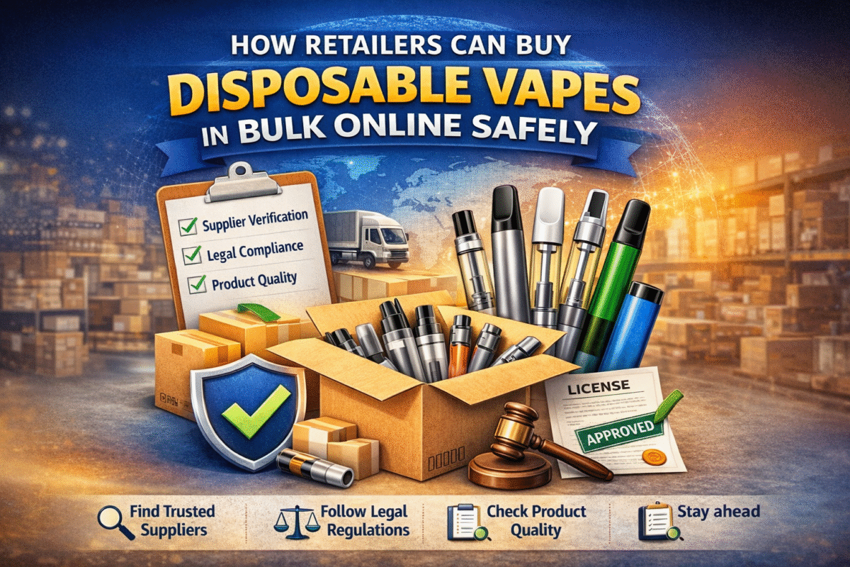 How Retailers Can Buy Disposable Vapes in Bulk Online Safely