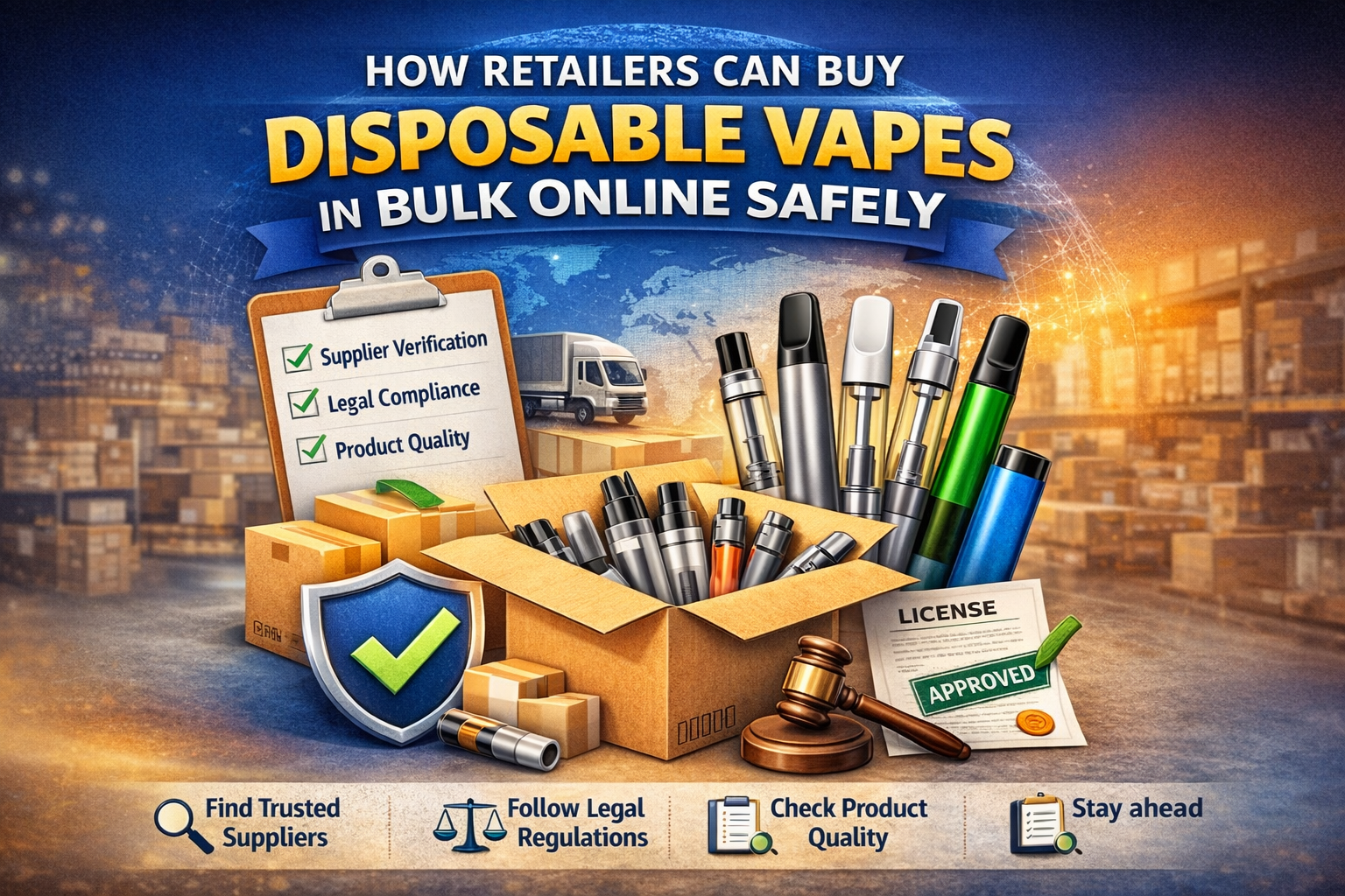 How Retailers Can Buy Disposable Vapes in Bulk Online Safely