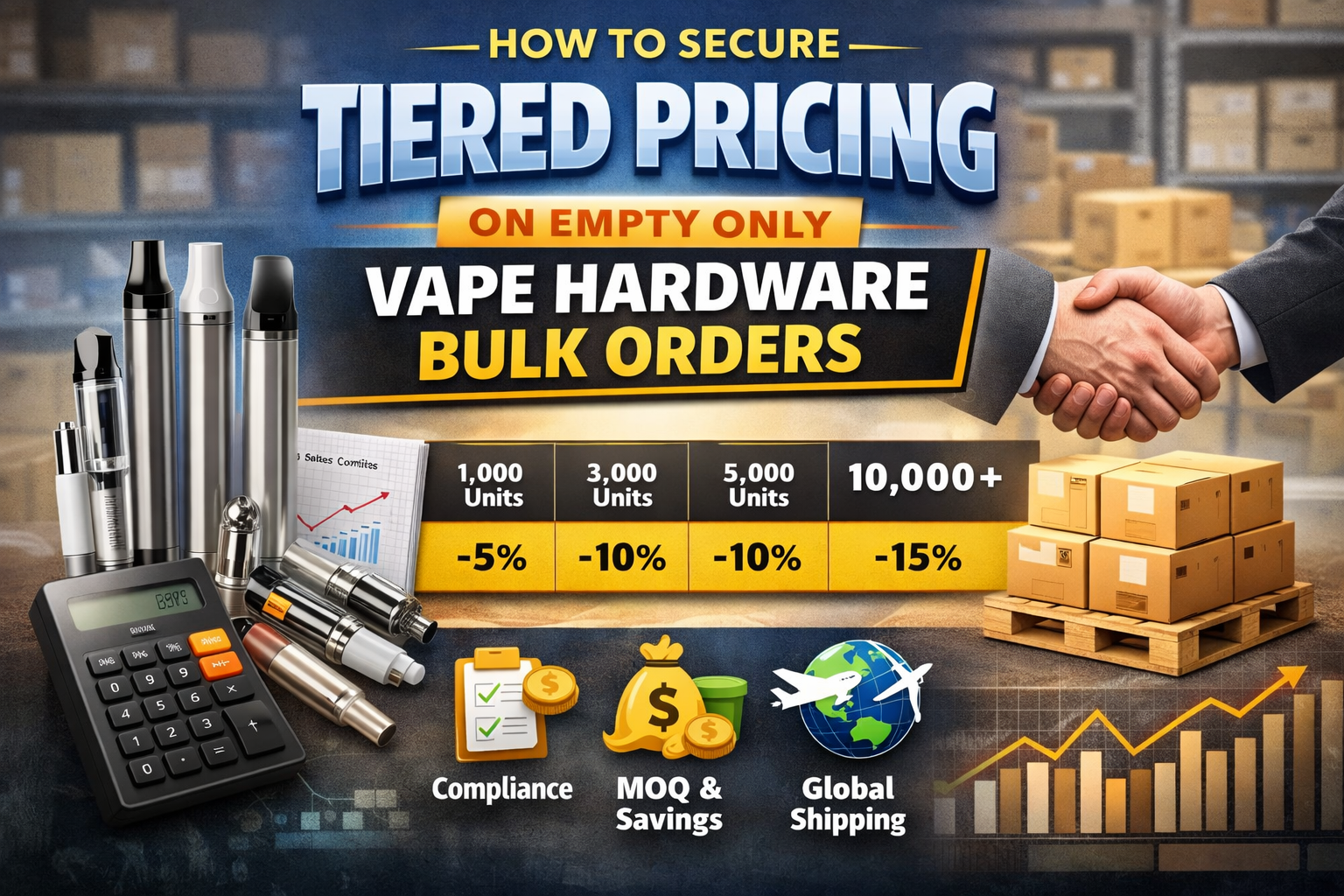 How to Secure Tiered Pricing on Empty Only Vape Hardware Bulk Orders