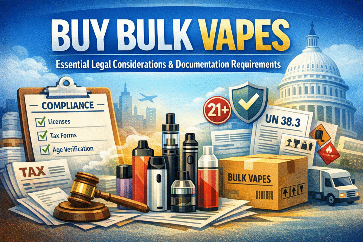 Buy Bulk Vapes: Essential Legal Considerations and Documentation Requirements