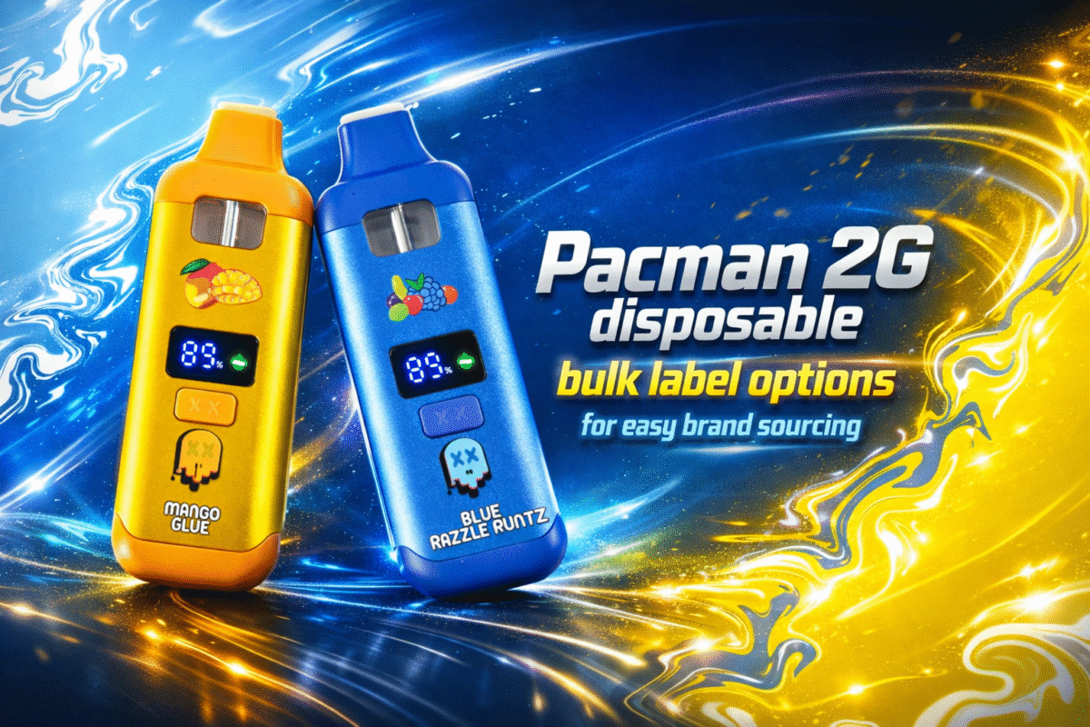Pacman 2G disposable bulk label options for easy brand sourcing