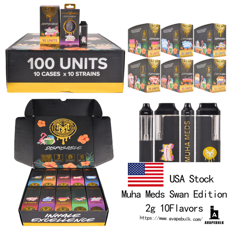 USA Muha Meds 2g disposable summer swan edition