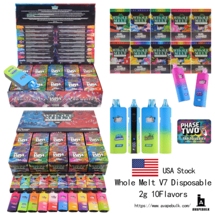USA Stock Whole Melt V7 2g Disposable