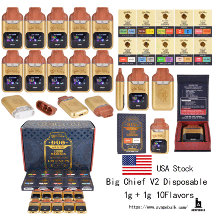Big Chief Vape EMPTY CARTRIDGE Best Big Chief Duo V2 Bulk | Big Chief Duo  V2 Empty Disposable