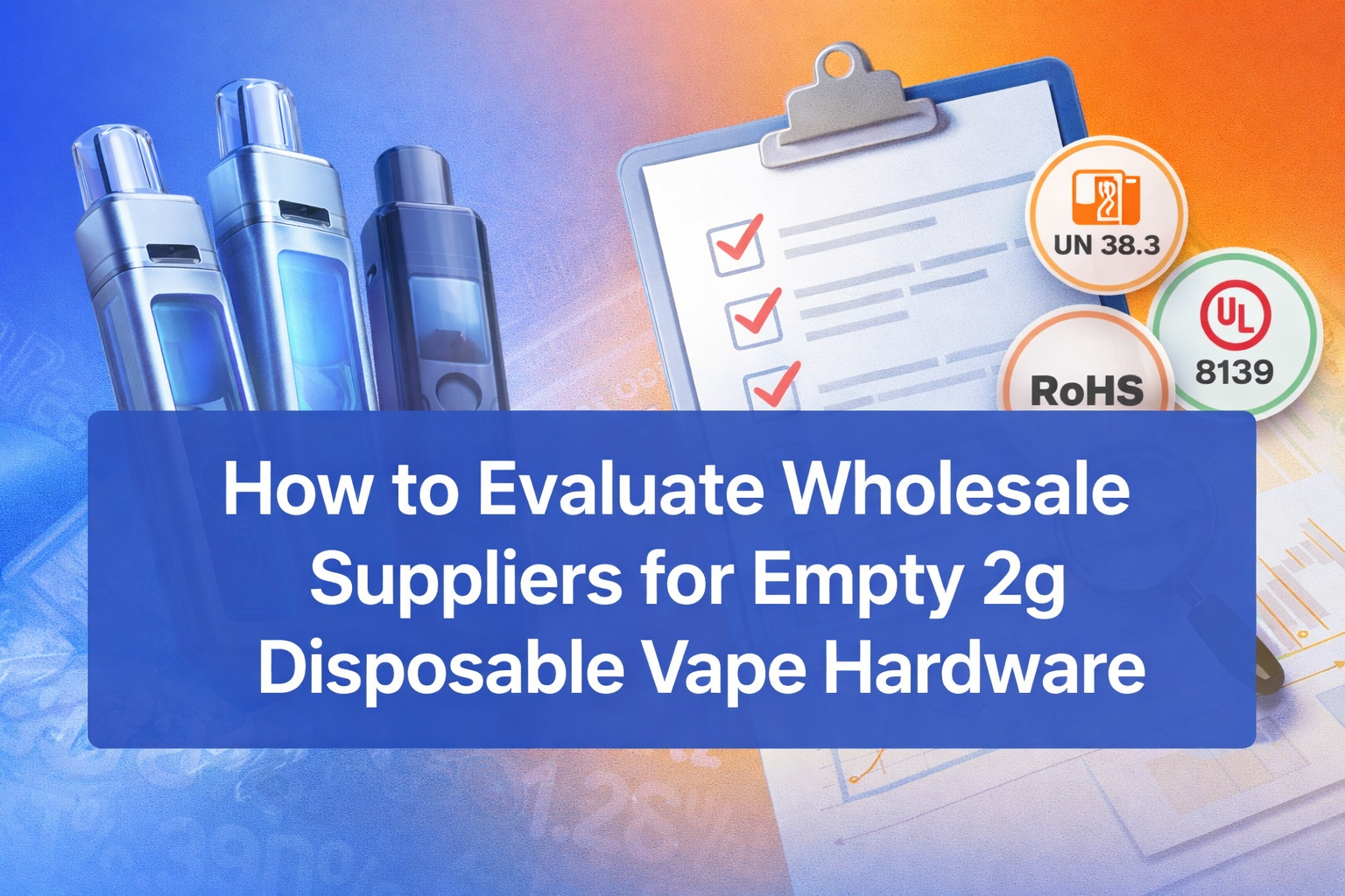 How to Evaluate Wholesale Suppliers for Empty 2g Disposable Vape Hardware