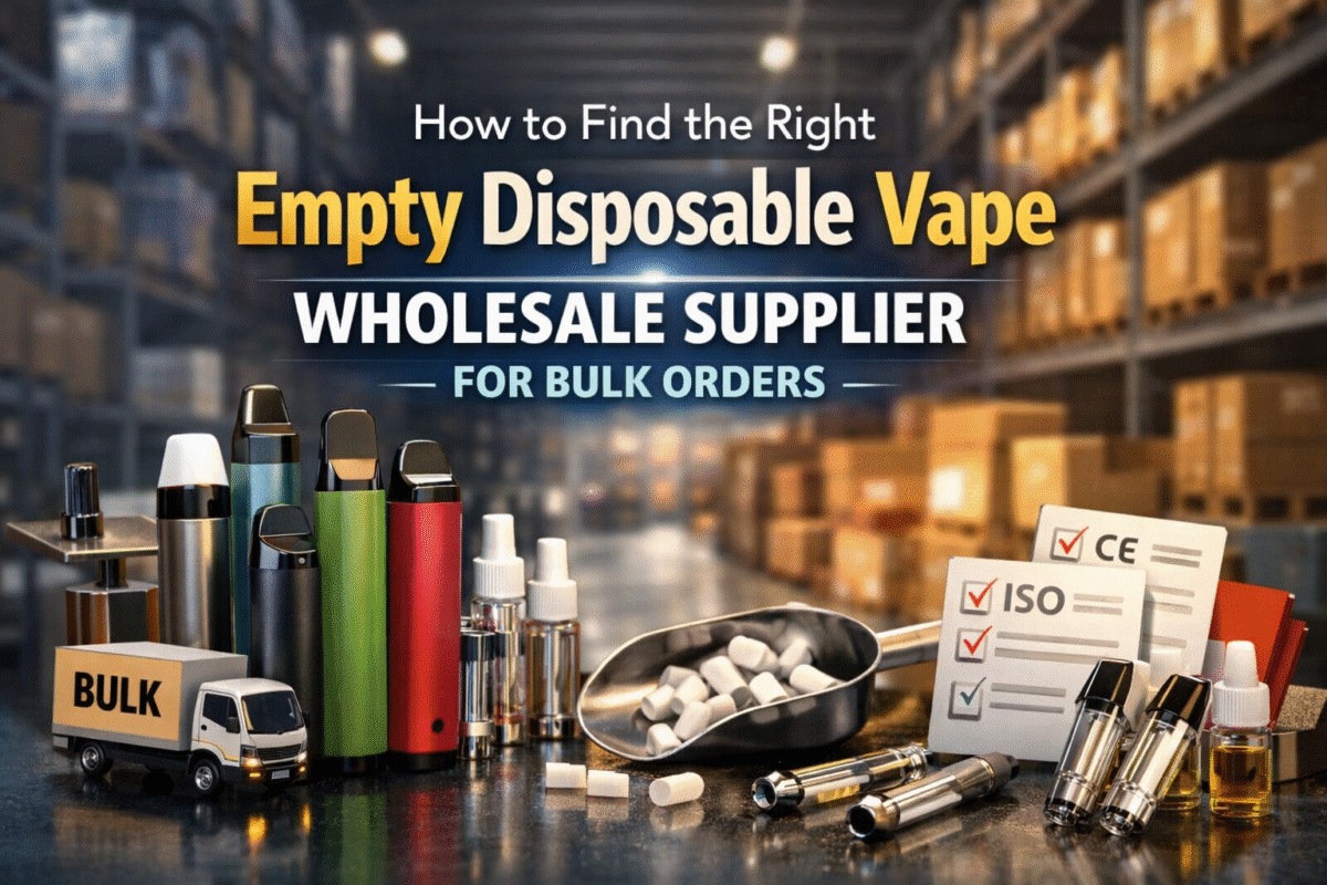 How to Find the Right Empty Disposable Vape Wholesale Supplier for Bulk Orders