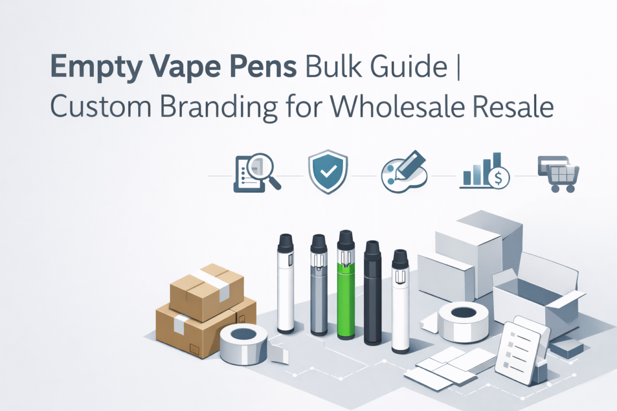 Empty Vape Pens Bulk Guide | Custom Branding for Wholesale Resale