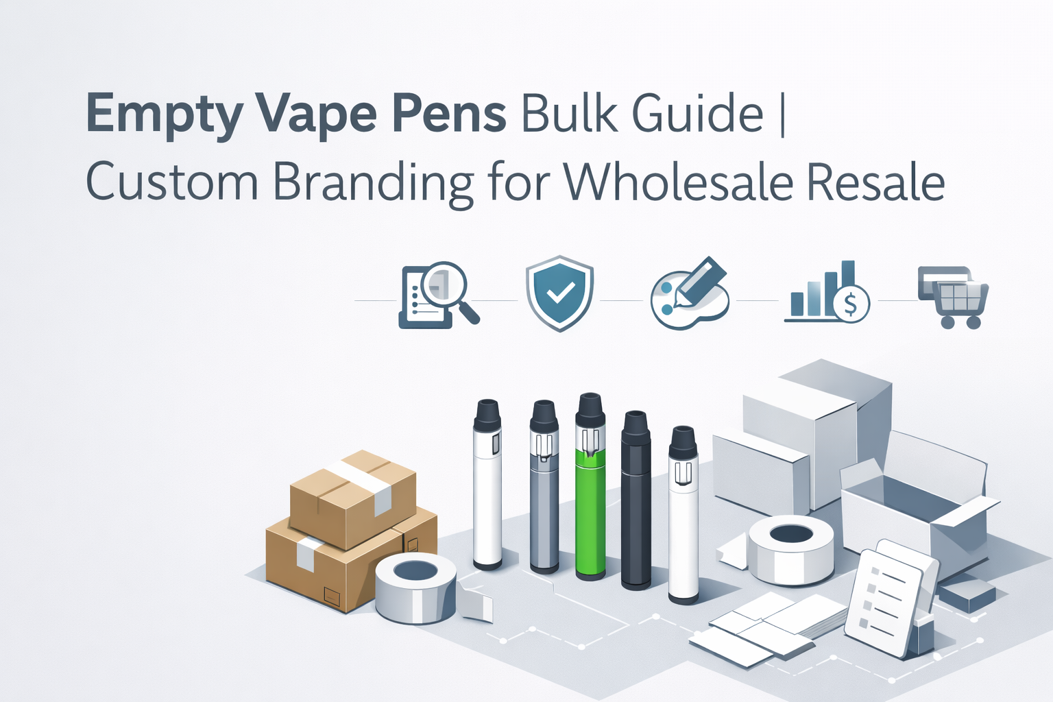 Empty Vape Pens Bulk Guide | Custom Branding for Wholesale Resale