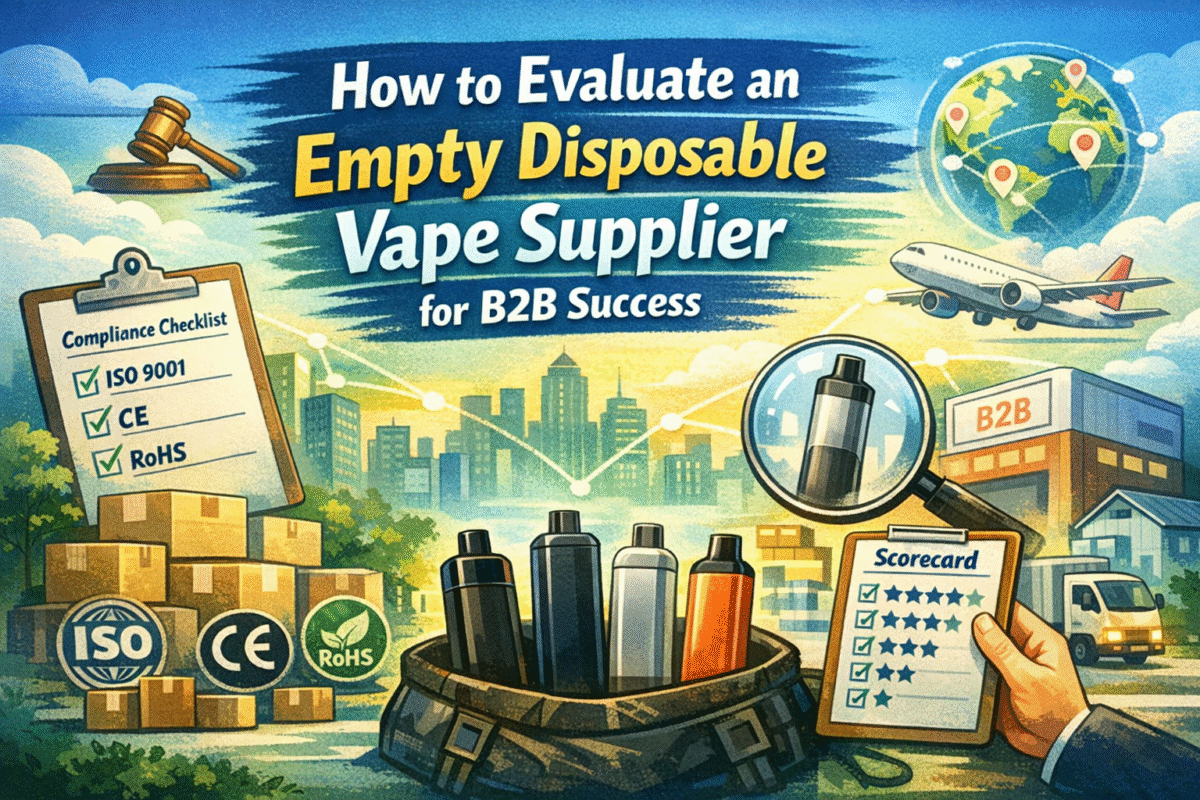 How to Evaluate an Empty Disposable Vape Supplier for B2B Success