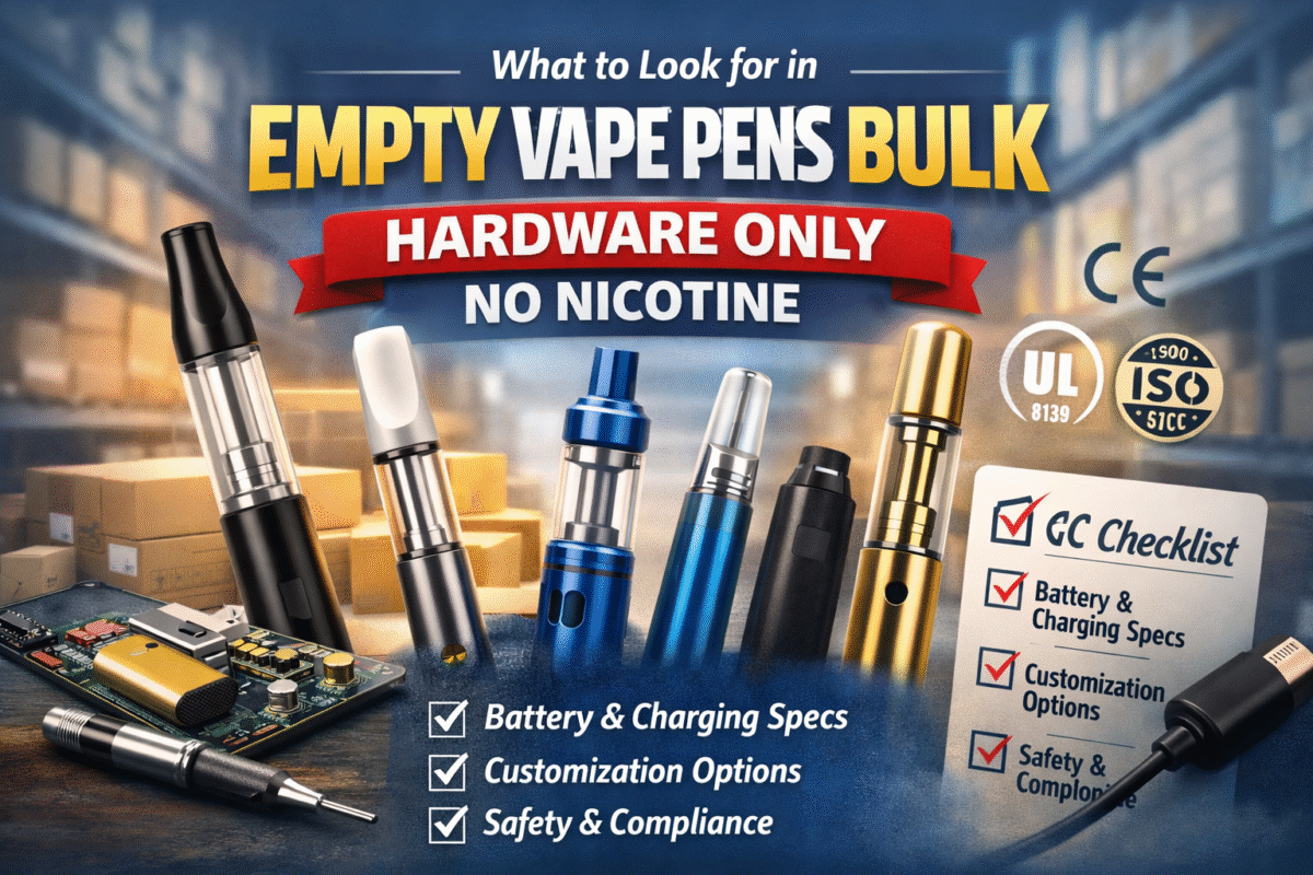 What to Look for in Empty Vape Pens Bulk Hardware Only No Nicotine