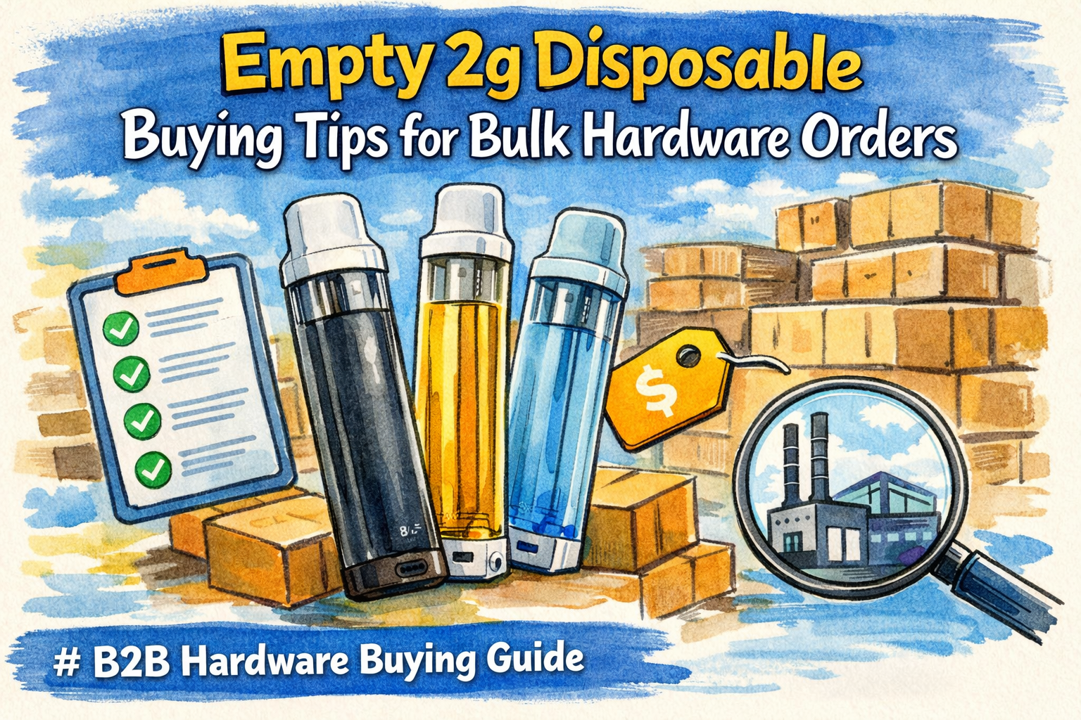 Empty 2g disposable buying tips for bulk hardware orders