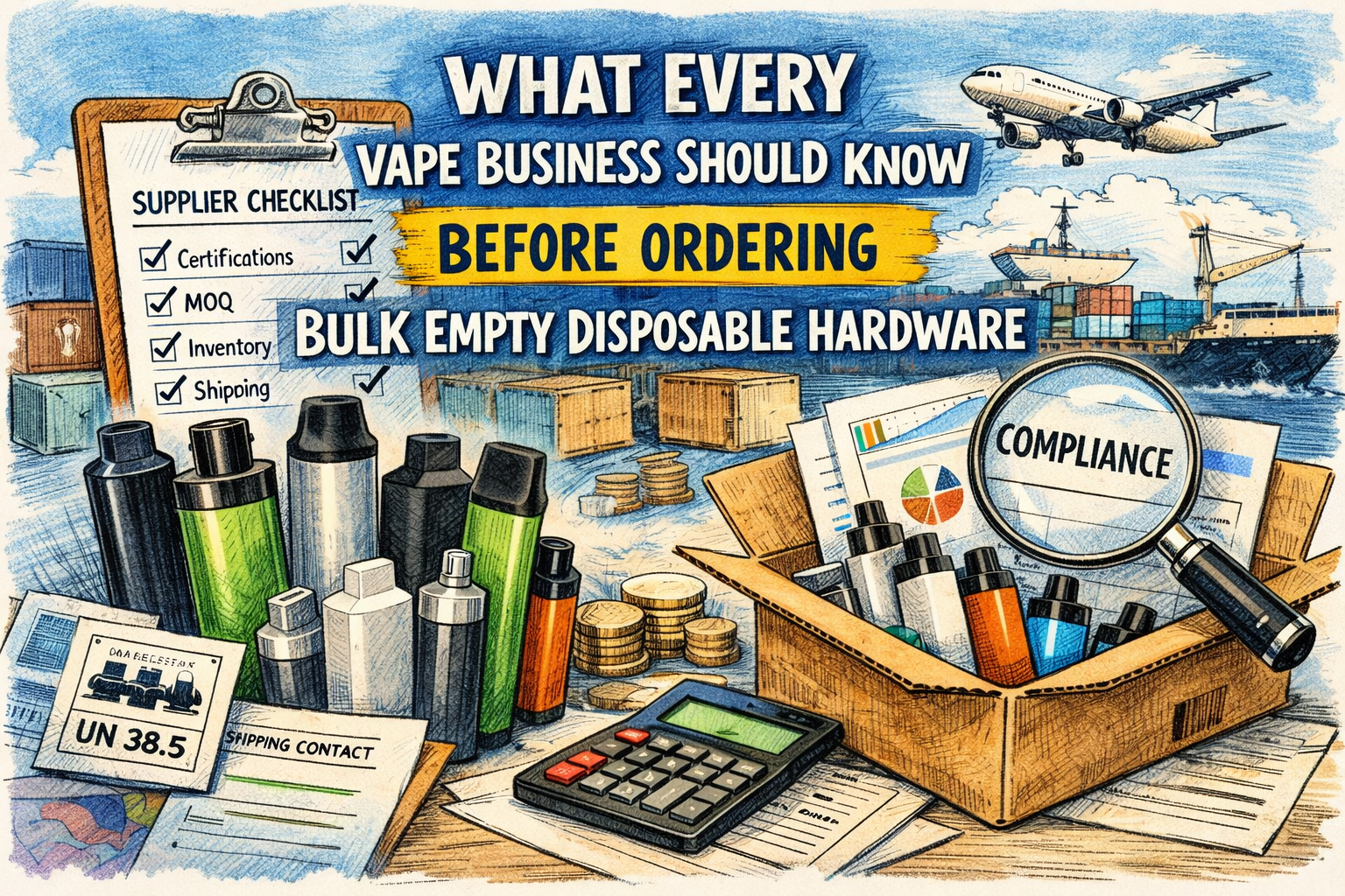 What Every Vape Business Should Know Before Ordering Bulk Empty Disposable Hardware
