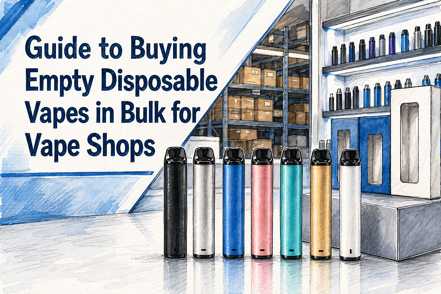 Guide to Buying Empty Disposable Vapes in Bulk for Vape Shops