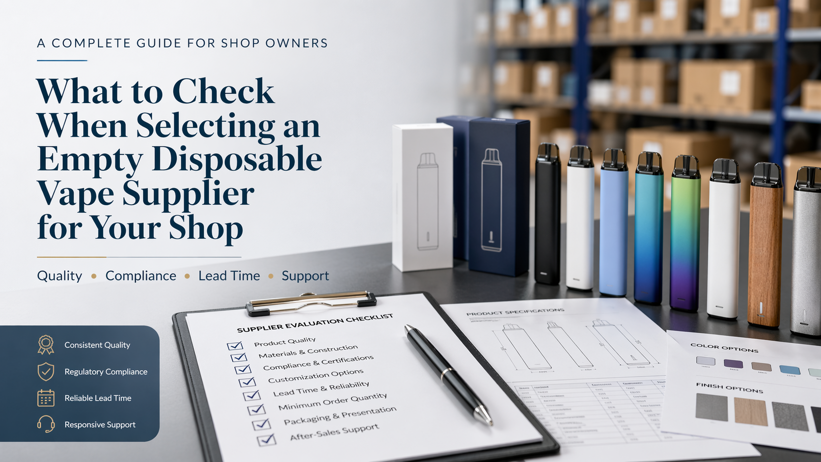 What to Check When Selecting an Empty Disposable Vape Supplier for Your Shop