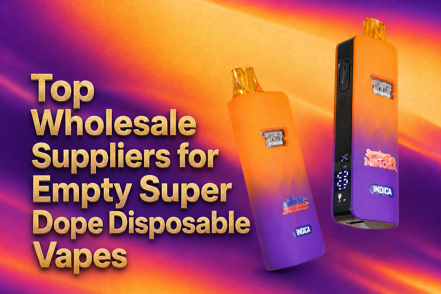 Top Wholesale Suppliers for Empty Super Dope Disposable Vapes