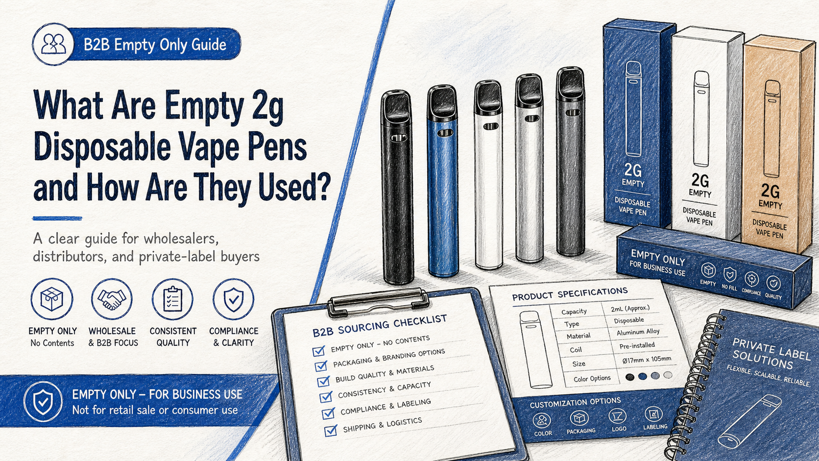 What Are Empty 2g Disposable Vape Pens and How Are They Used?