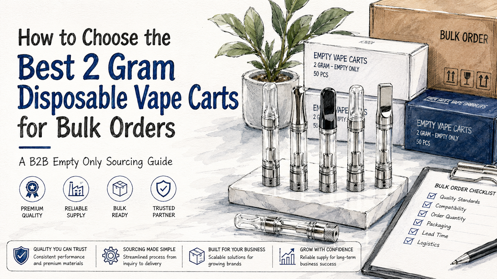How to Choose the Best 2 Gram Disposable Vape Carts for Bulk Orders