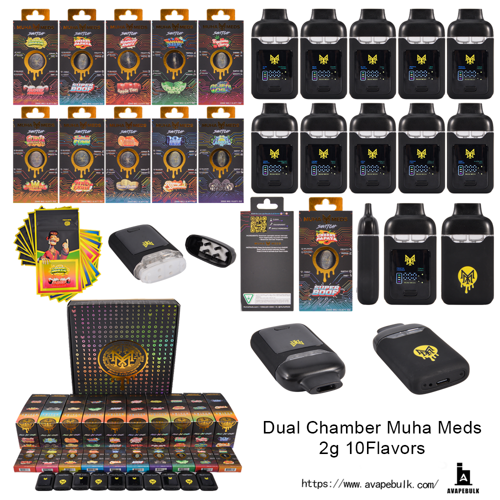 muha meds 2g disposable vape pens Empty Dual Chamber Colors:Cotton Candy 10% OFF UWELL Caliburn G4 MINI