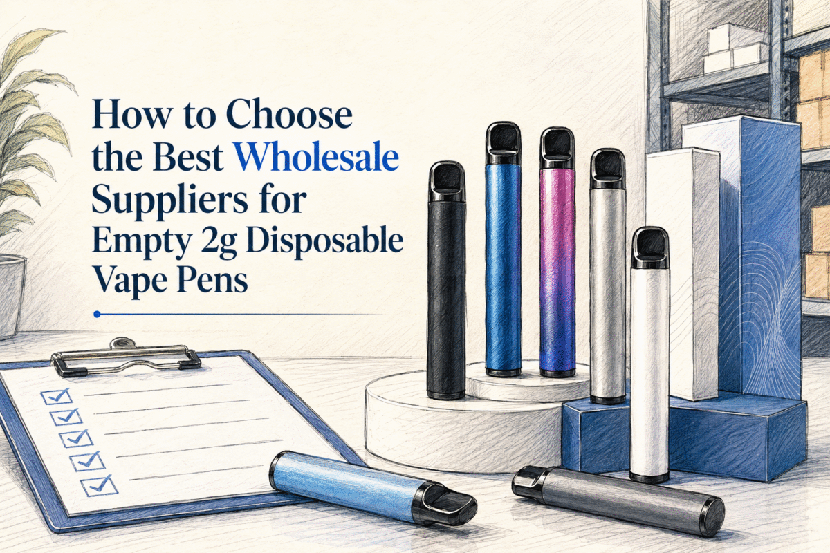 How to Choose the Best Wholesale Suppliers for Empty 2g Disposable Vape Pens