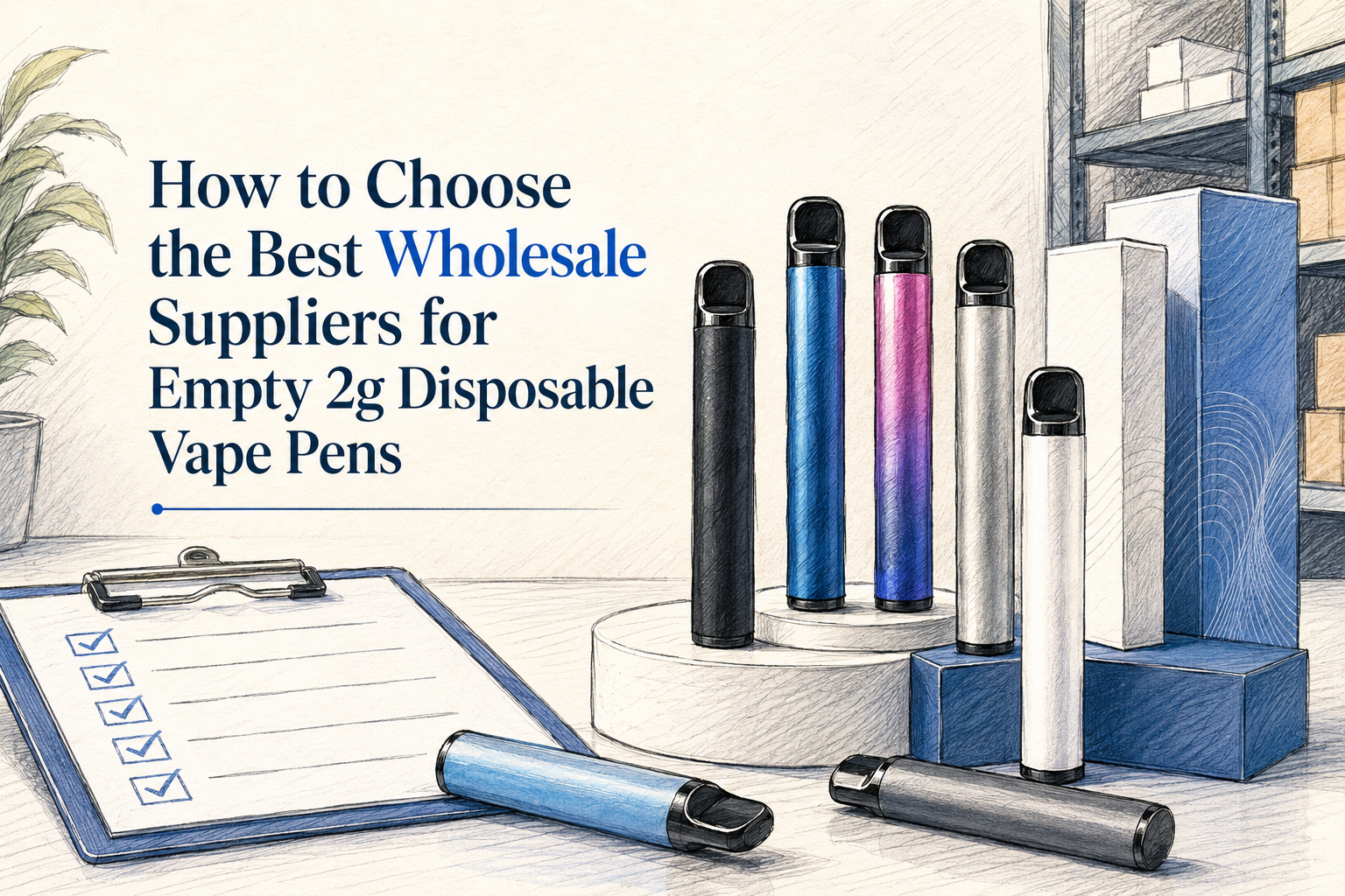 How to Choose the Best Wholesale Suppliers for Empty 2g Disposable Vape Pens