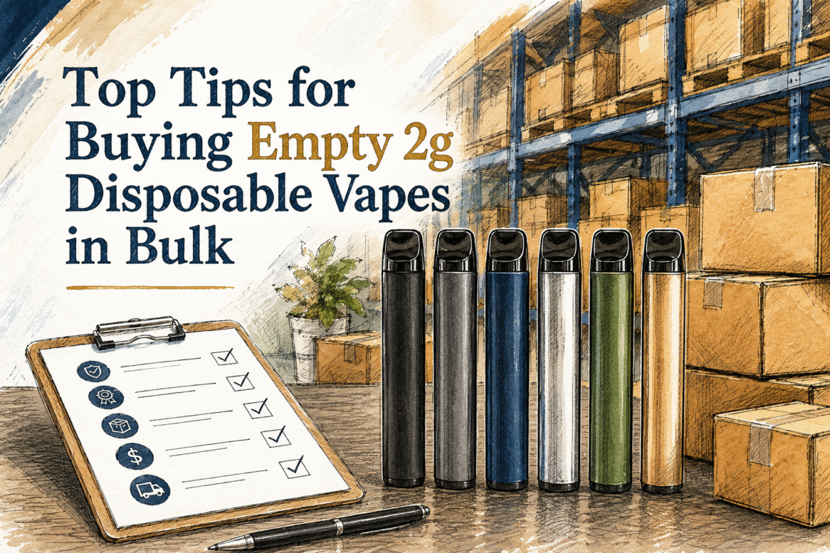 Top Tips for Buying Empty 2g Disposable Vapes in Bulk
