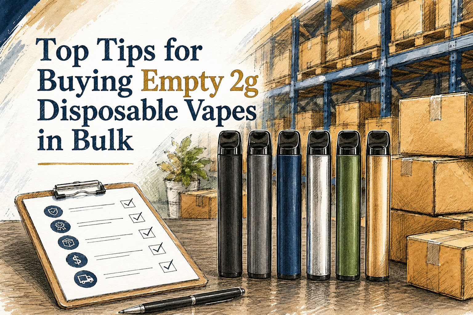 Top Tips for Buying Empty 2g Disposable Vapes in Bulk