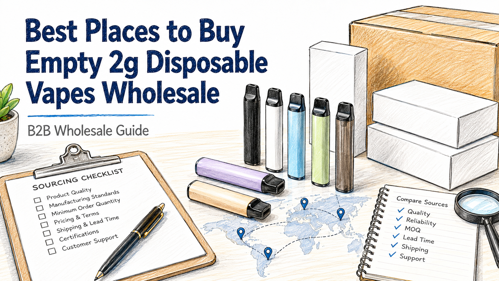 Best Places to Buy Empty 2g Disposable Vapes Wholesale