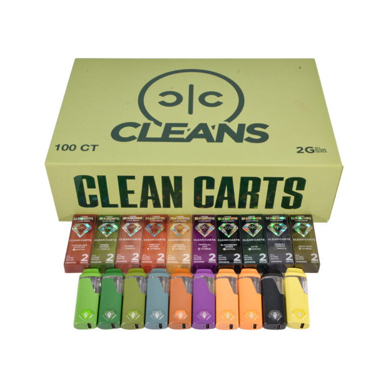 USA Warehouse Clean Carts Spring Green 2g