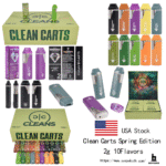 USA Stock Clean Carts Spring Green Edition