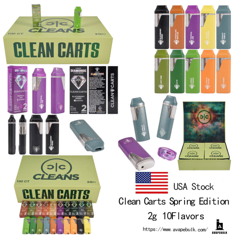 USA Stock Clean Carts Spring Green Edition
